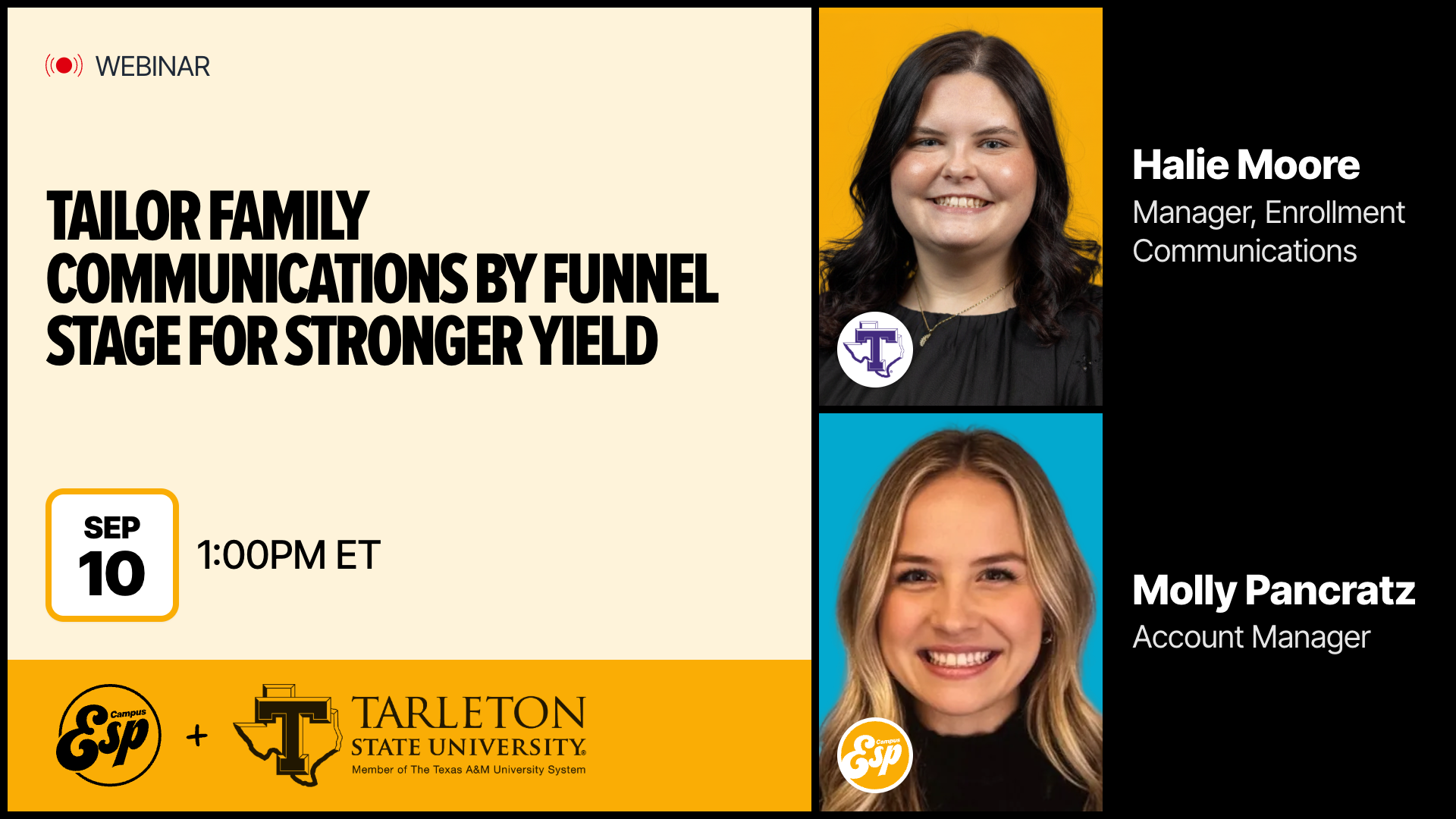 Tailor family communications by funnel stage for stronger yield