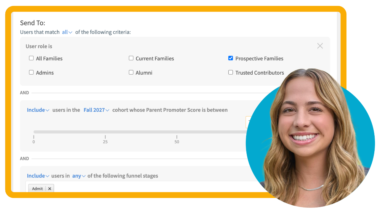 One Portal, Two Audiences: Targeting and Tagging Across Campus Teams