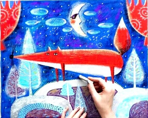 Kids Classes Online Pastel Illustration