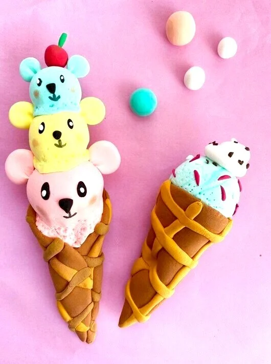 Kids Classes Online Plasticine Modeling Ice-Cream