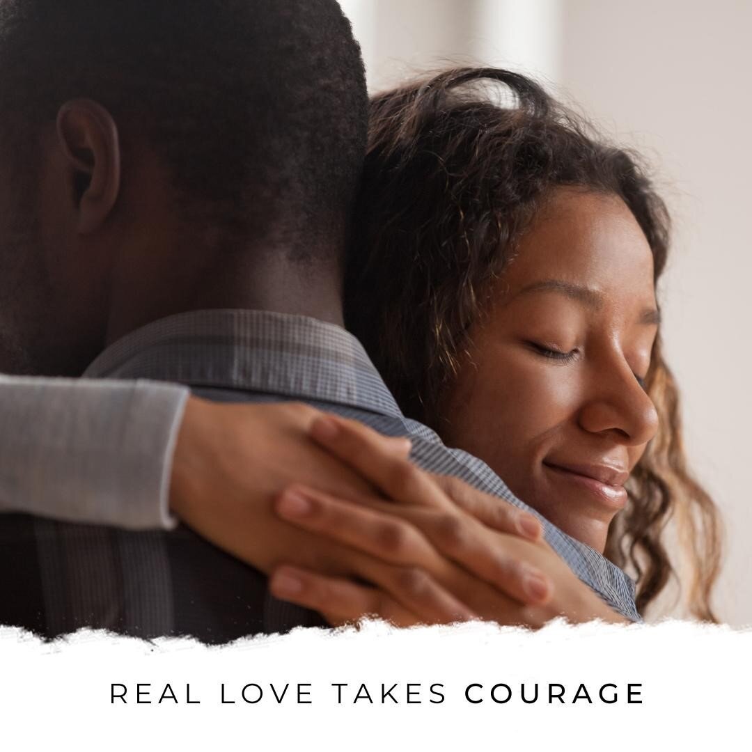 Real, lasting, love is courageous because it means allowing yourself to be vulnerable to big feelings, to loss, and to loving someone more than you love yourself. 💞 Real love also always stands up for the good of the other person and supports what i