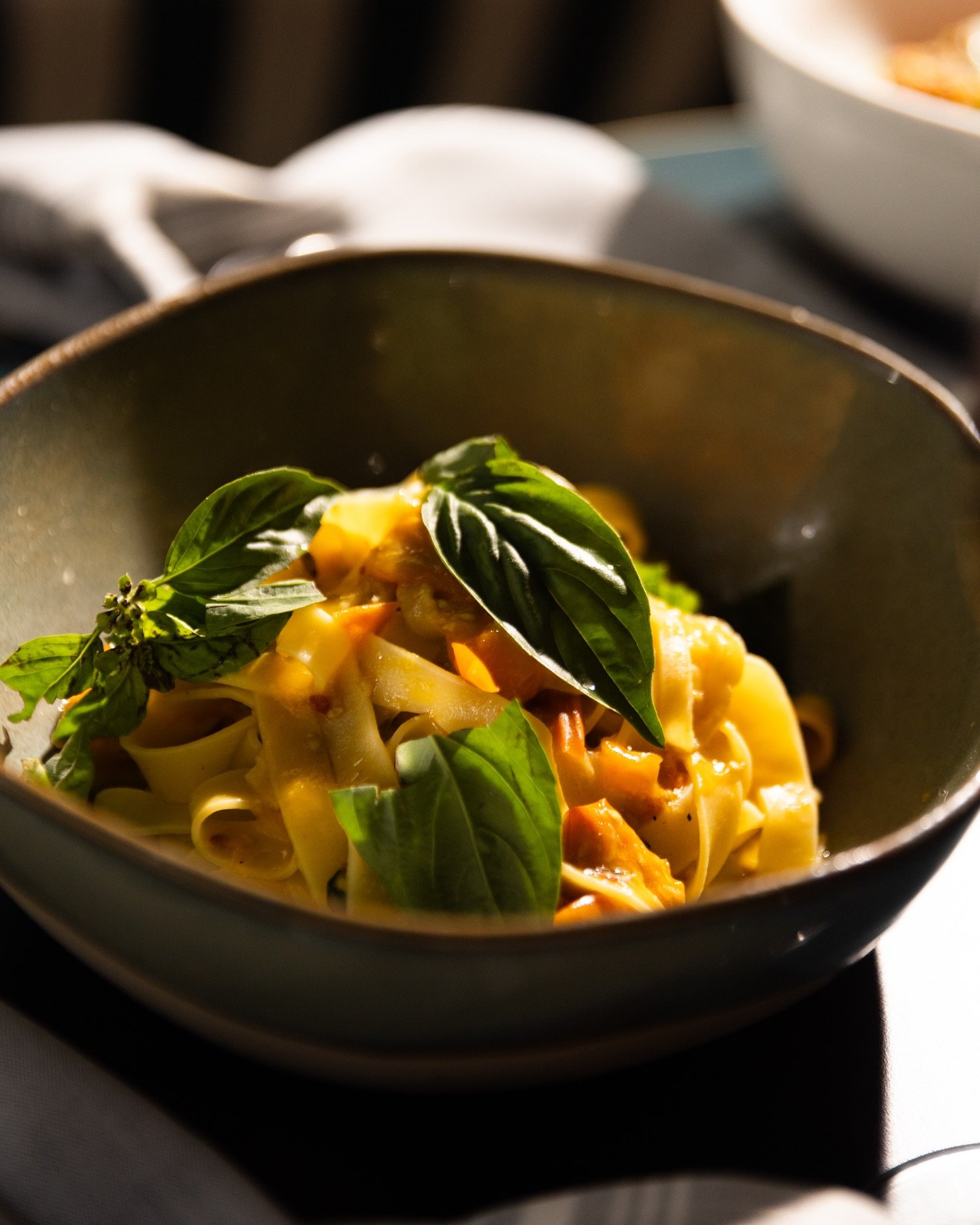 Tagliatelle with Sungold Pomodoro, Chili &amp; Basil 🌶️🌿