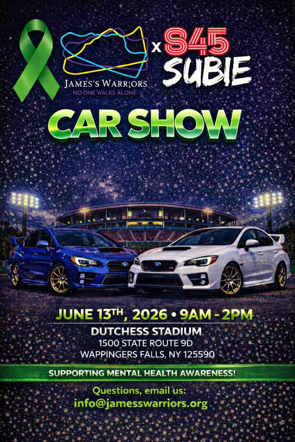 James's Warr;ors and 845 Subie Car Show