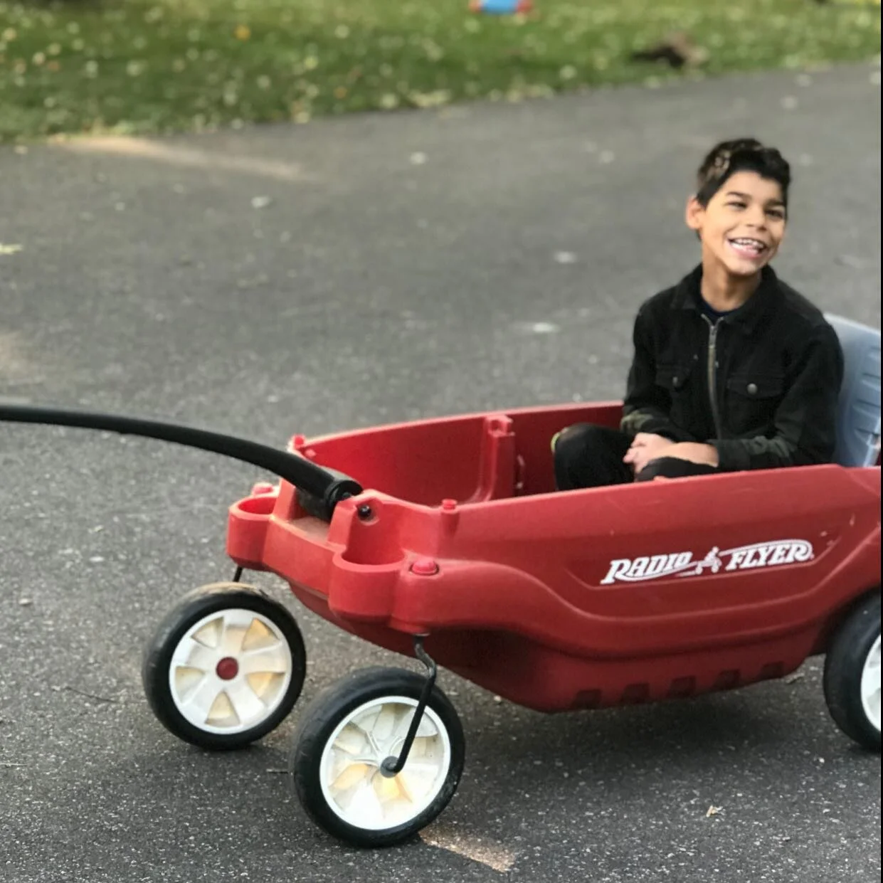 This kid cracks me up. It was silent this morning when he was supposed to be getting dressed until there was a loud crash of toys. 

&ldquo;Yanni, are you doing what mom asked?!&rdquo; I checked in. 

&ldquo;Nope!&rdquo; He called back confidently. 
