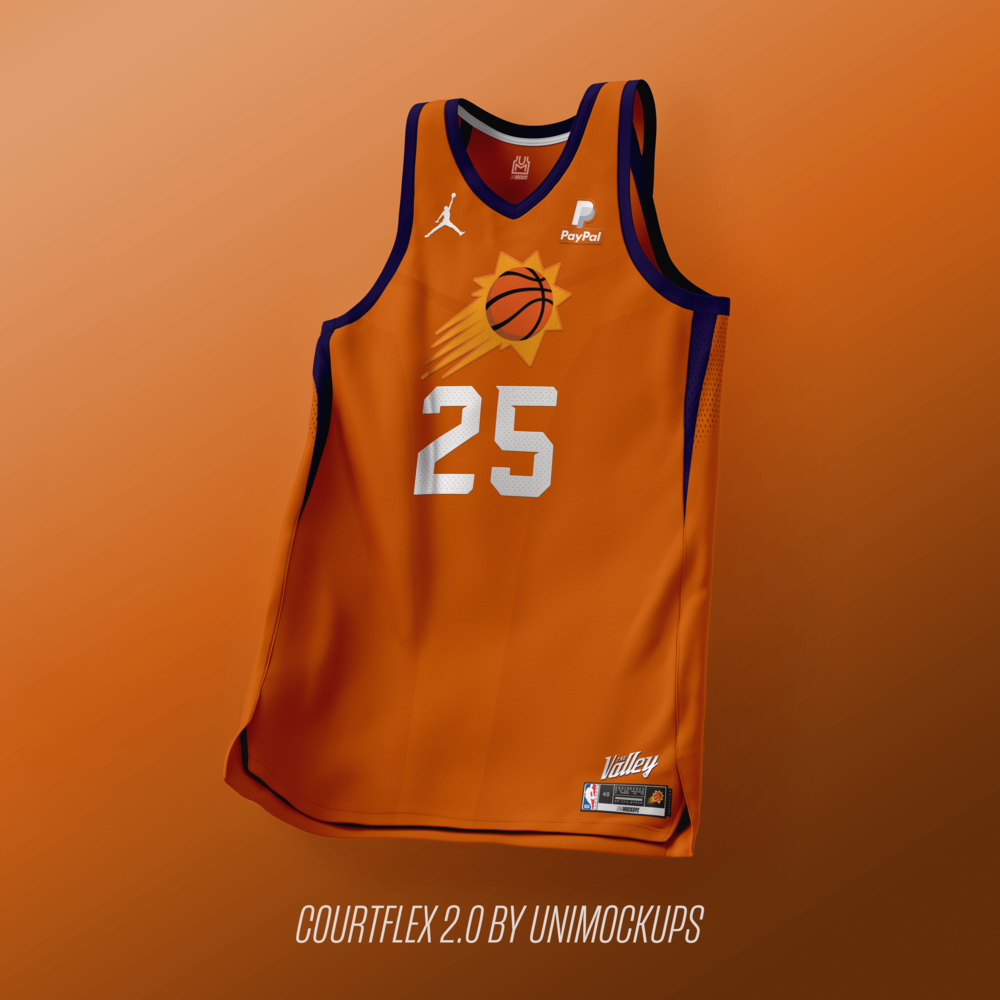 CourtFlex 2.0 Jersey Mockup Template - Premium - Angled View —