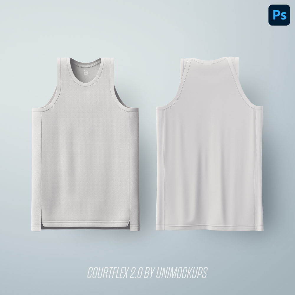 CourtFlex 2.0 Jersey Mockup Template - Premium - Angled View