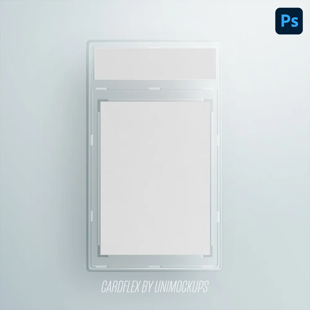 graded card label template UniMockups CardFlex Premium — Autograph Authentication Label Color Change