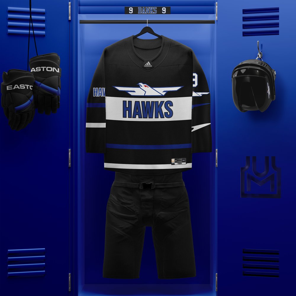 Hawks BANKS Hockey Jersey