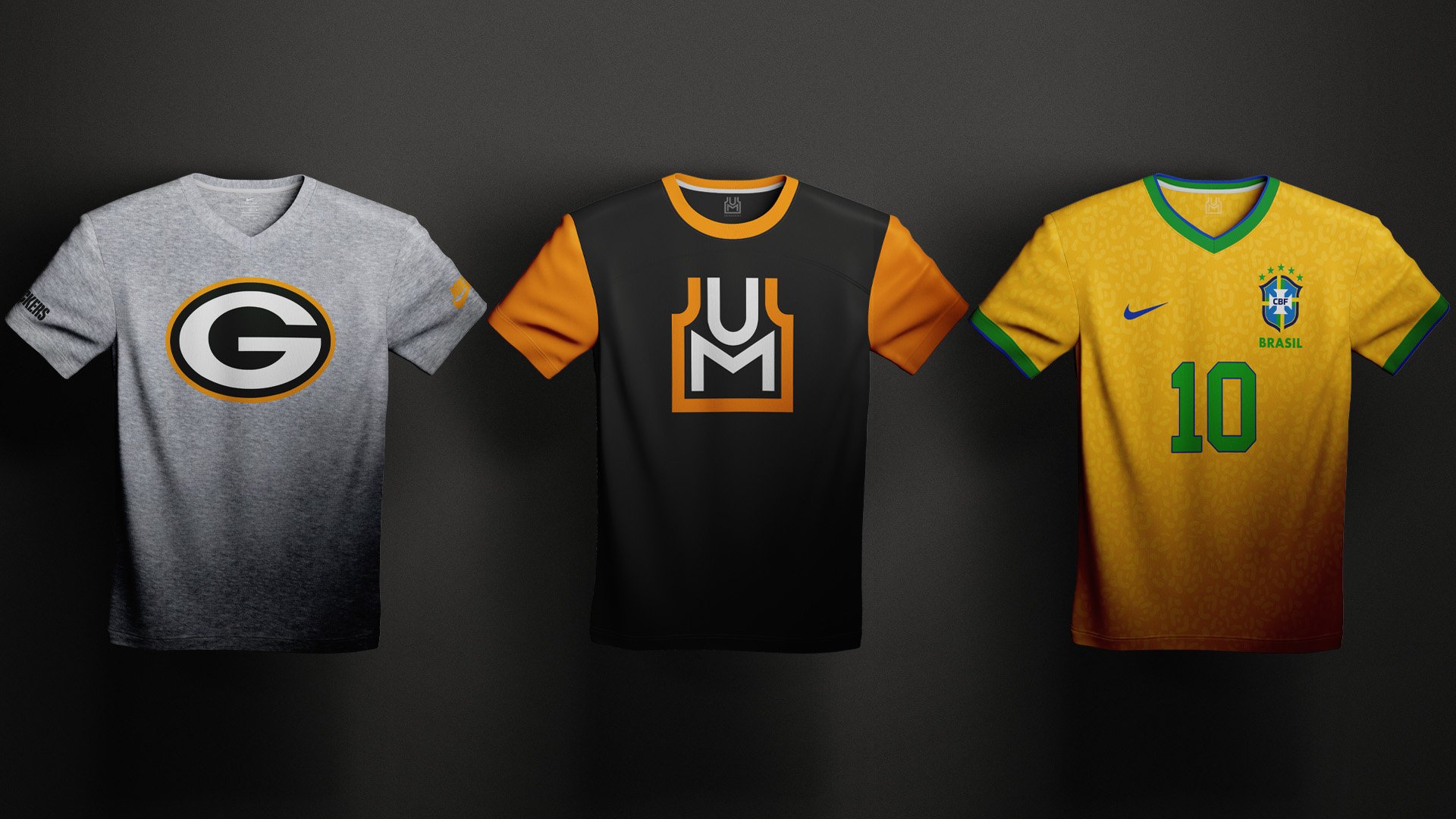 UniMockups ShirtFlex Jersey Lineup Samples