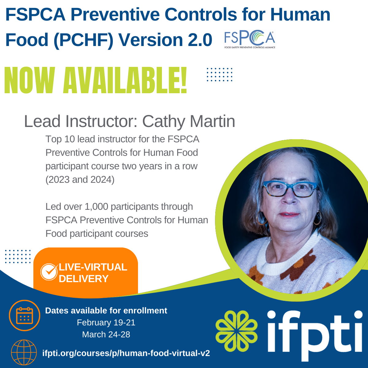 FSPCA ONLINE INSTRUCTOR-LED PREVENTIVE CONTROLS FOR HUMAN FOOD V2.0 ...