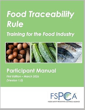 Food Traceability Rule Participant Manual