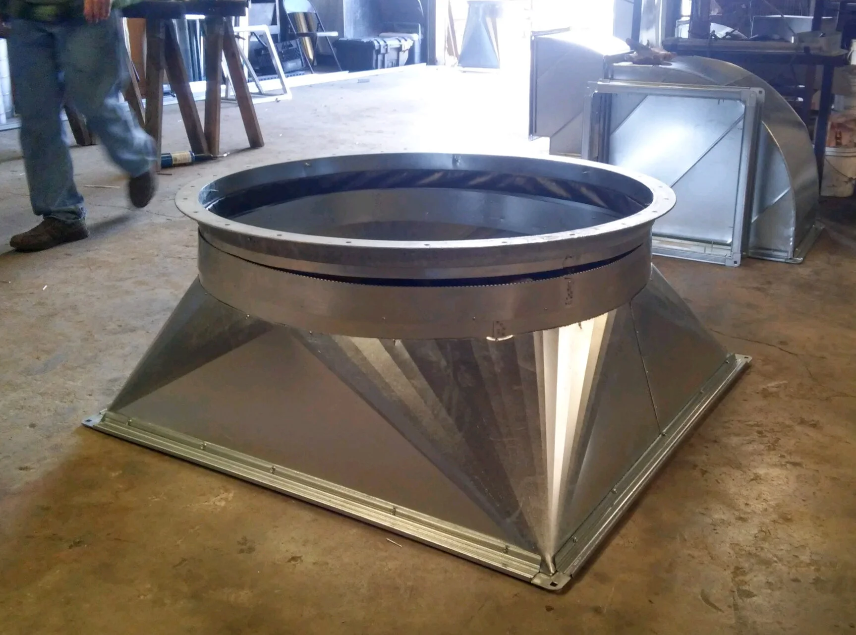 Round Transition Layout Custom Fabrication — Triple C Sheetmetal