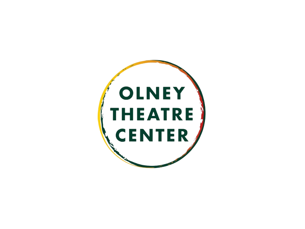 Logo of Olney Theatre Center with a circular design and text inside.