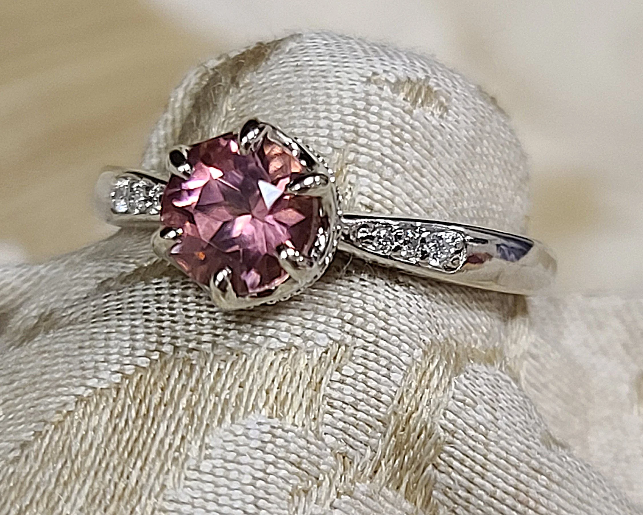 Pink Tourmaline engagement
