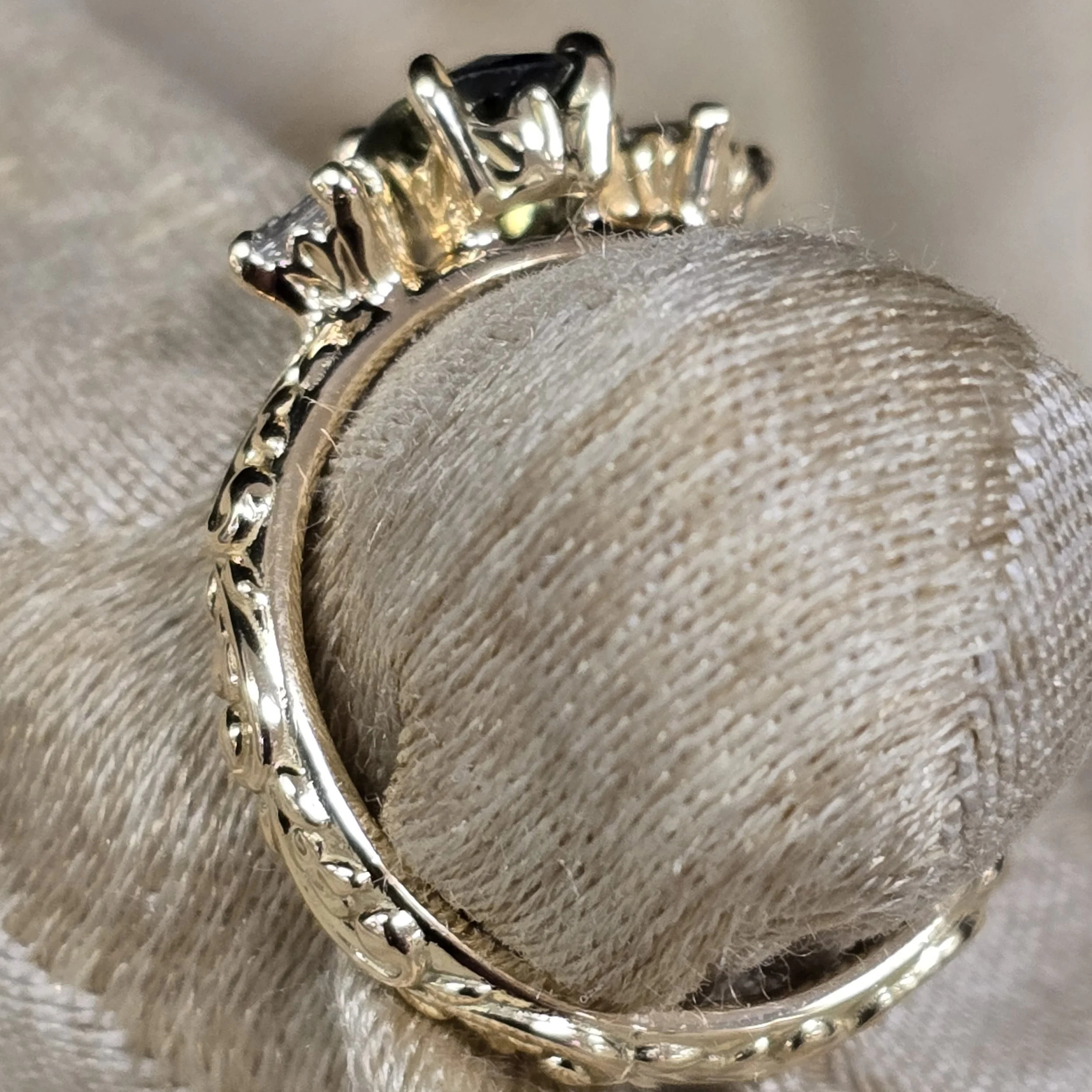 Tourmaline engagement side