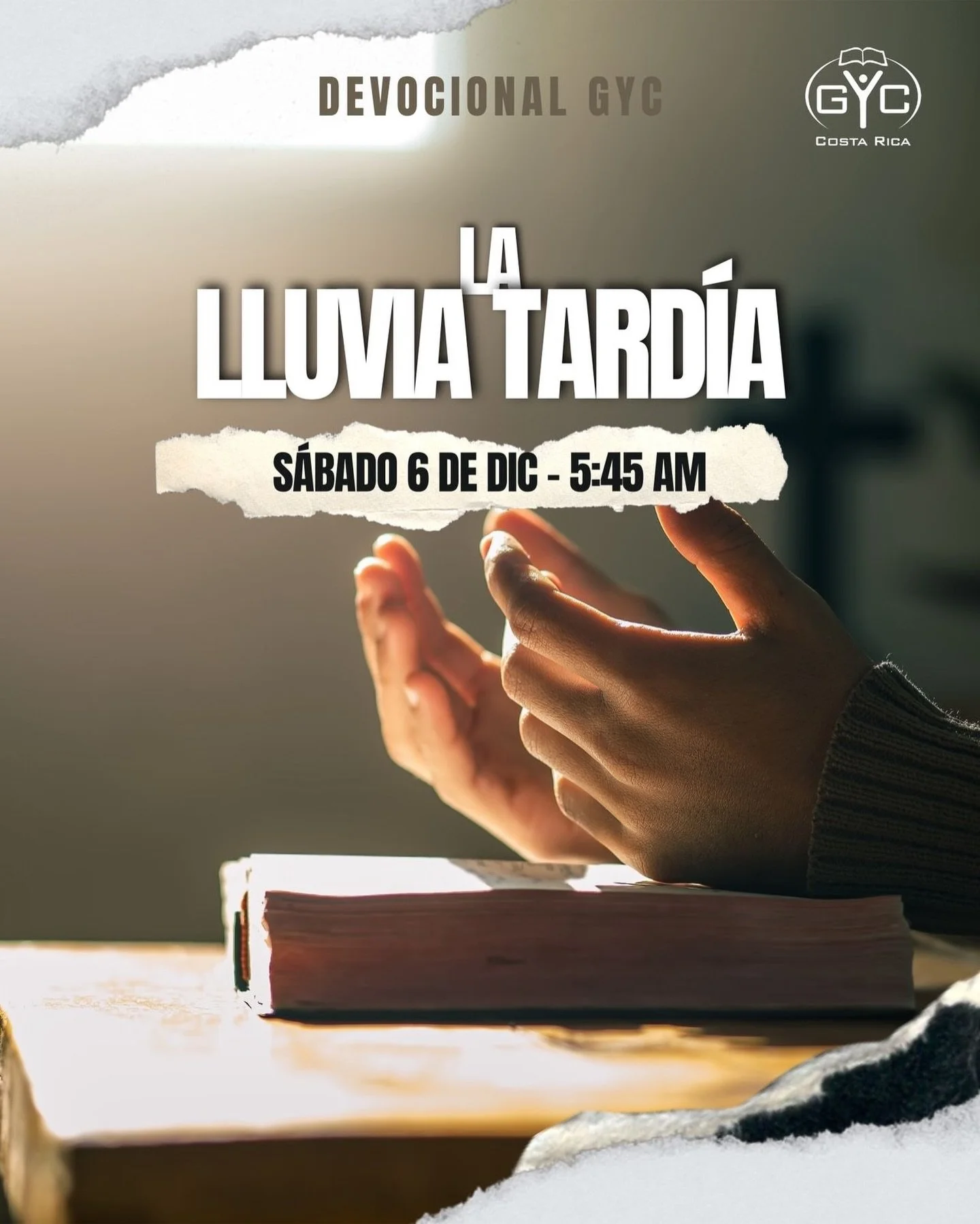 &iquest;Cu&aacute;ndo acontecer&aacute; la lluvia tard&iacute;a? &iquest;Sobre qui&eacute;nes caer&aacute;? &iquest;Cu&aacute;les ser&aacute;n los resultados?

Vamos a responder juntos estas y otras preguntas en el devocional de ma&ntilde;ana. 

Con&
