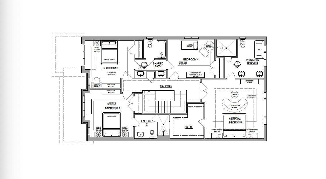 Second Floor Furniture Plan