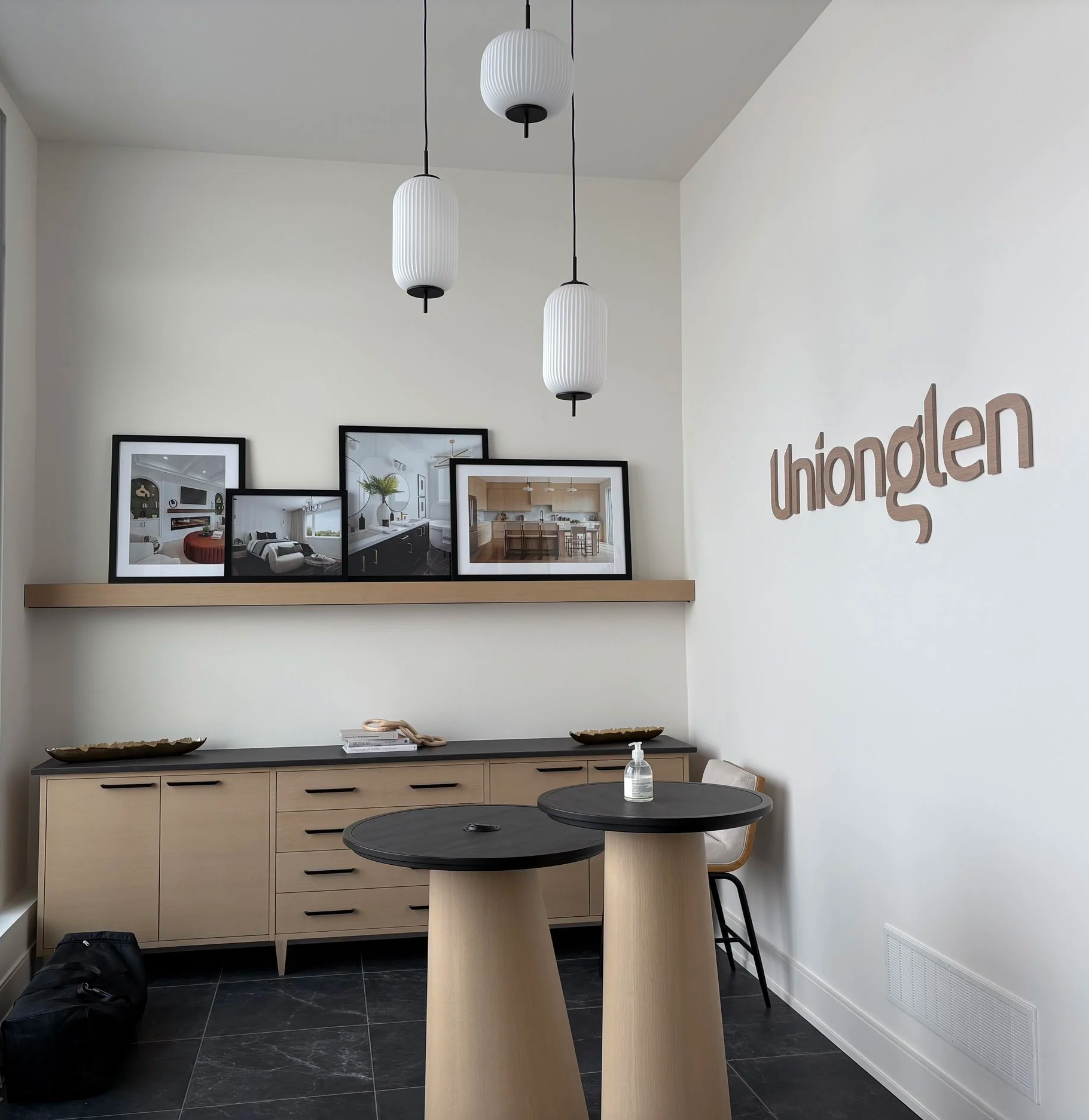 Floating Shelf with Framed Collage