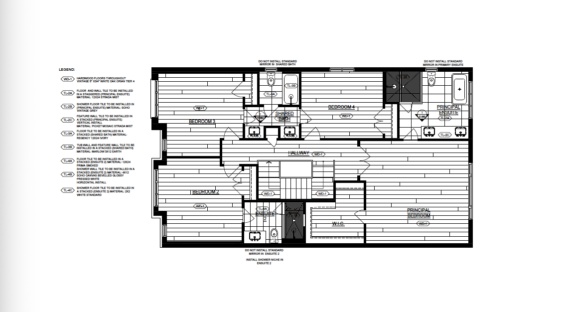 Second Floor Finishes Plan