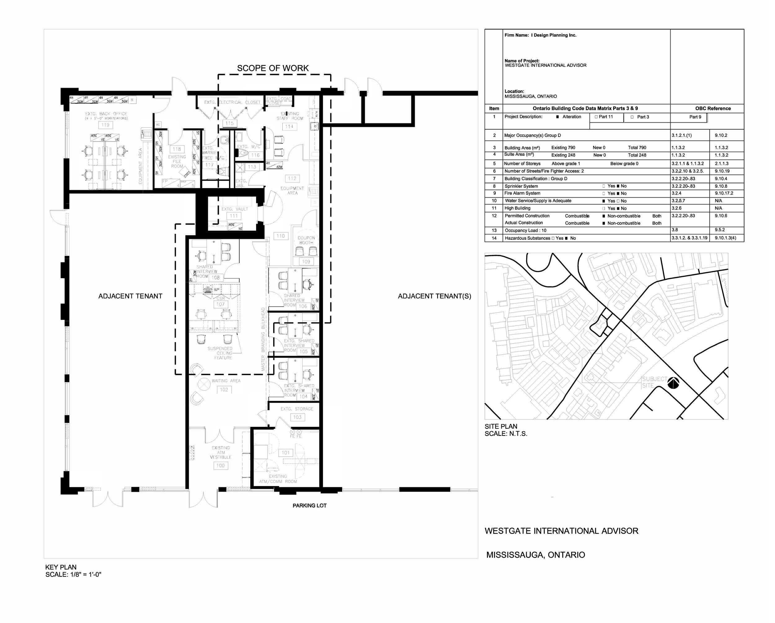Key + Site Plan