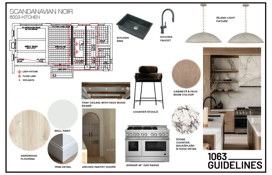Kitchen Tear Sheet - Model Home 6003