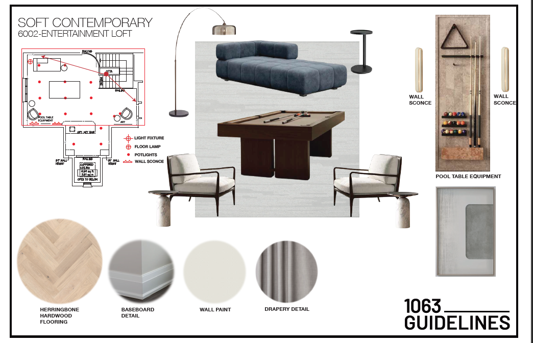 Entertainment Loft Tear Sheet - Model Home 6002