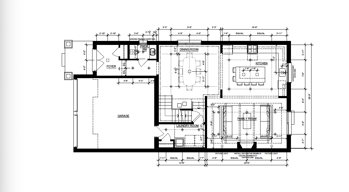 Main Floor Reflected Ceiling Plan