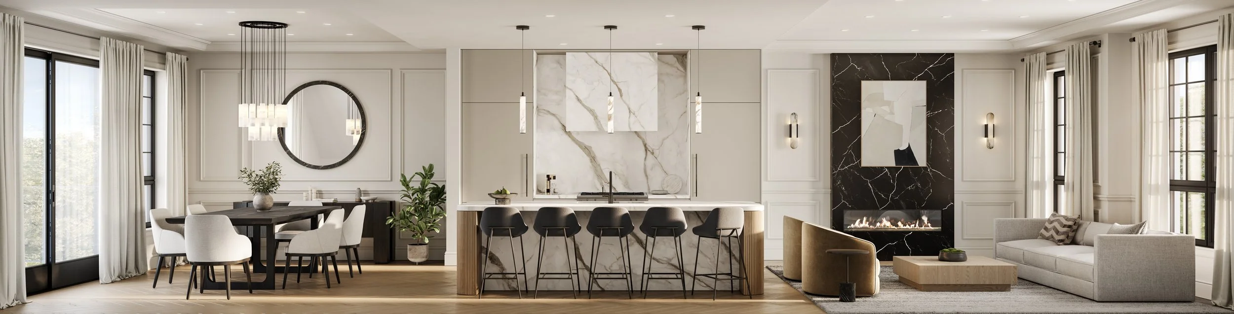 Panorama View Render - Model Home 3302