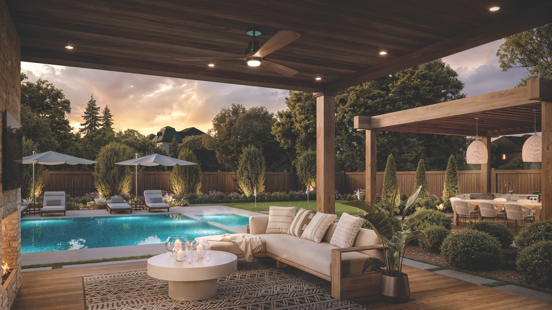 Backyard Render - Model Home 5005