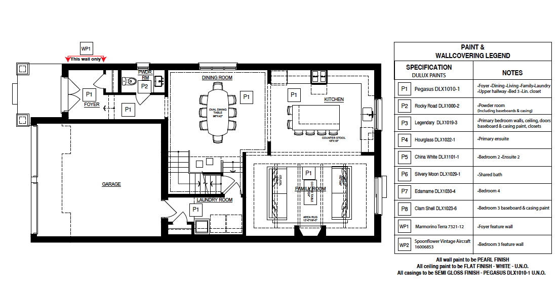 Ground Floor Paint Schedule