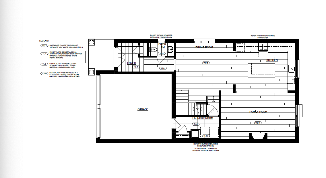 Main Floor Finishes Plan