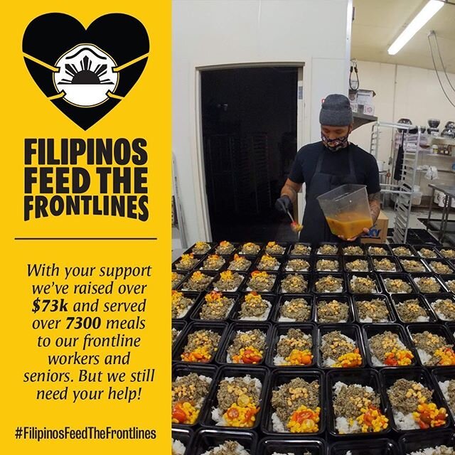 We're close to reaching our campaign goal of 10,000 meals for healthcare workers on the frontlines and seniors and families in SOMA Pilipinas! Across the Bay Area and the nation, we've had incredible support and we wouldn't have come this far without