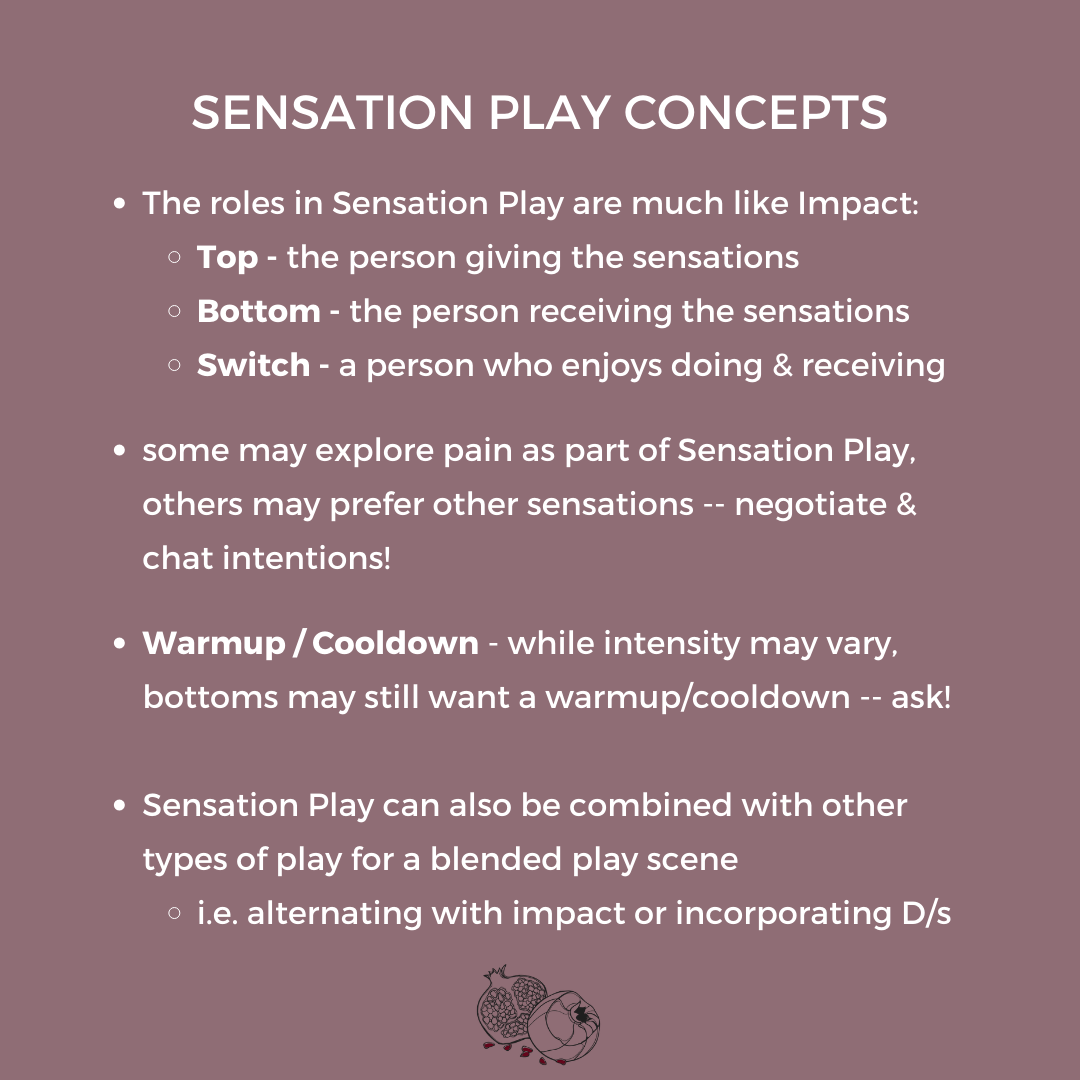 Sentient Play sensation play basics — Unearthed Pleasures