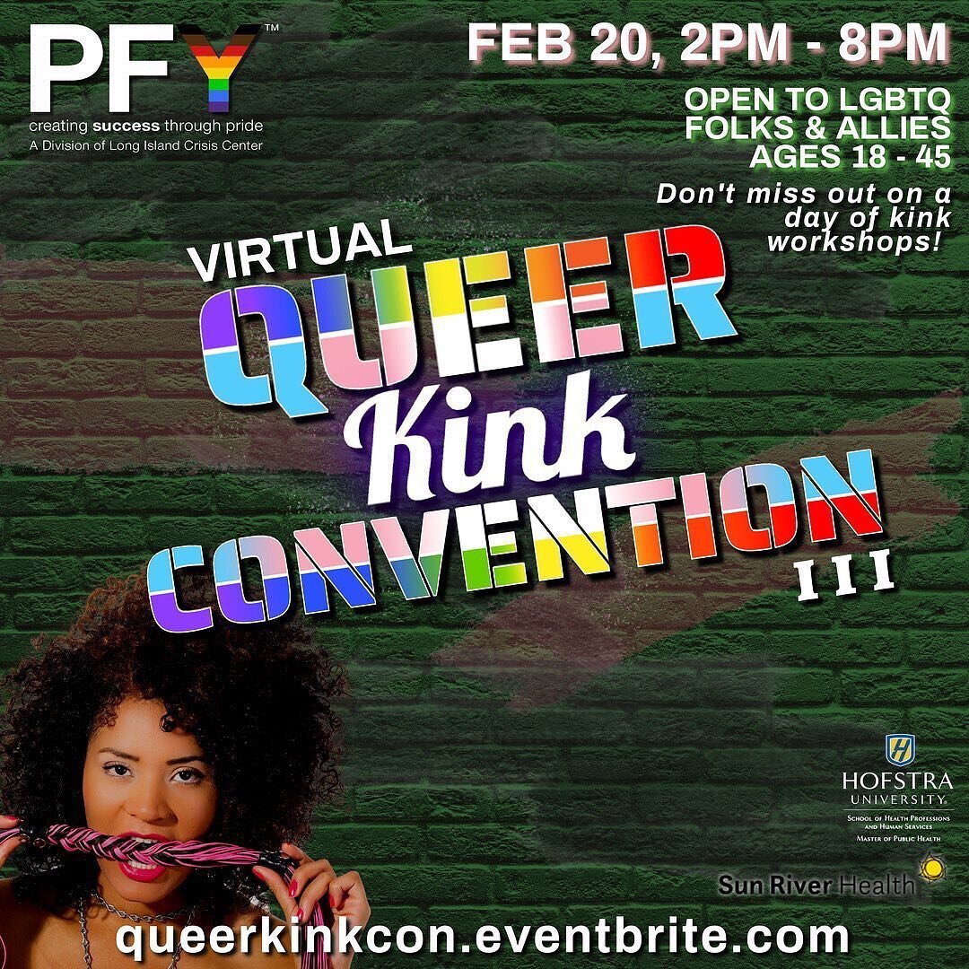 So excited to be part of this amazing convention next week!! Think of it as a free kinky queer resource event &mdash; and yes I said free!
I&rsquo;ll be teaching Intro to Kink and then staying to watch all the phenomenal educators after! Head to the 
