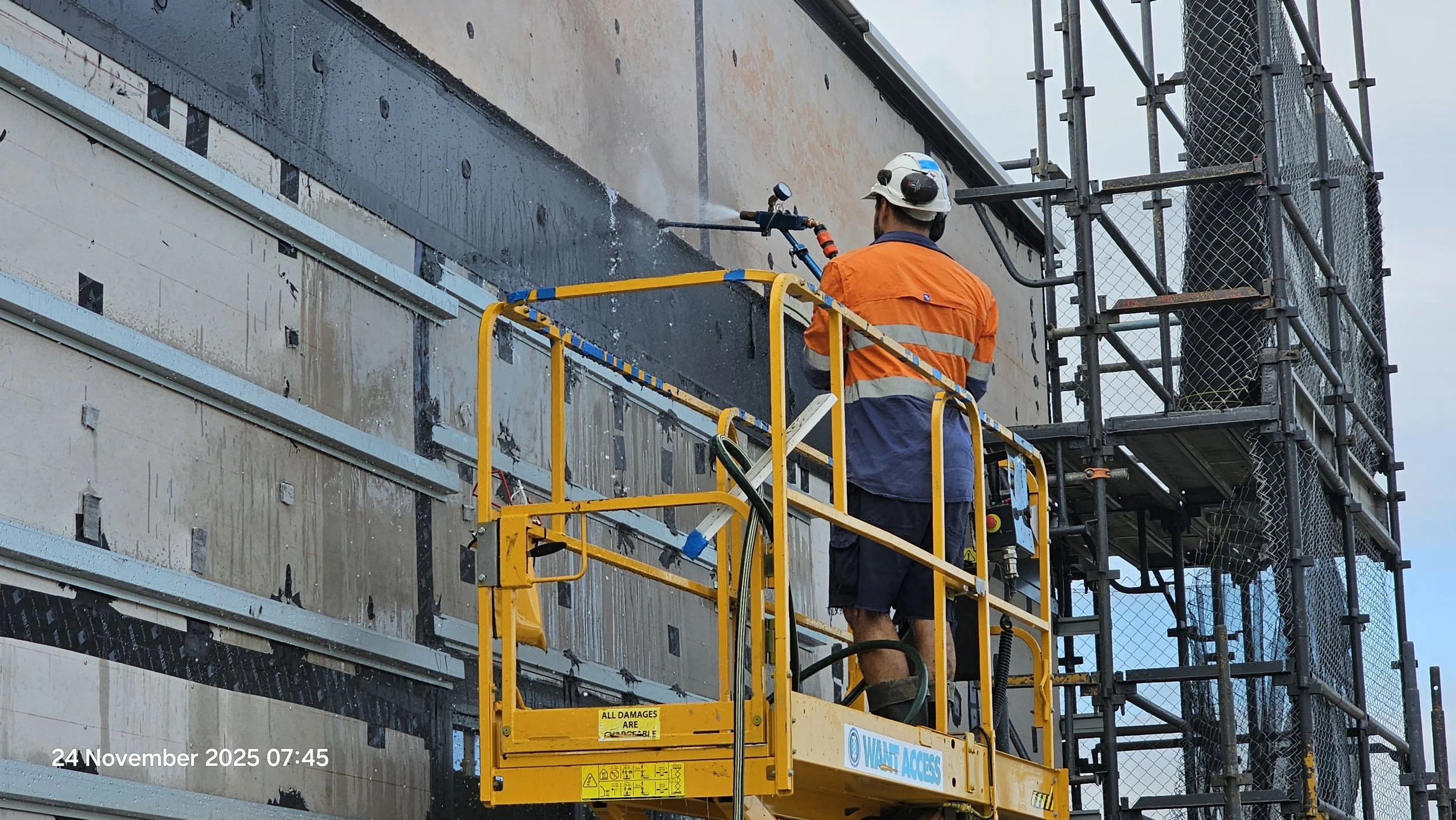 facade water ingress testing to NATA standards.