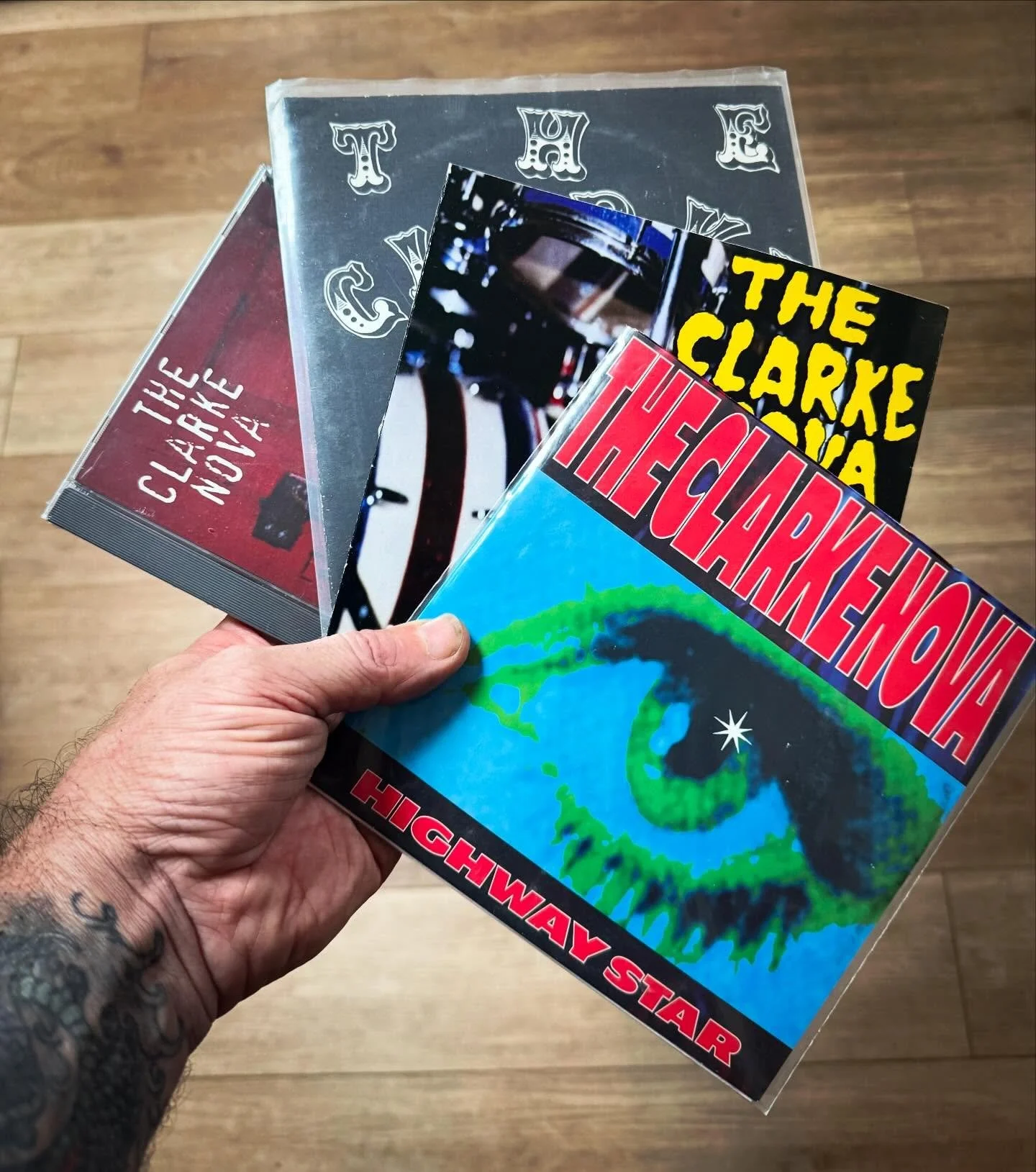 Care package arrived. Time to get to work. 
I'll definitely need to caffeinate before jumping into these tunes. Maybe even some yoga. 🥁🔥
Is there a reason I'm digging into these tunes? Maybe? 
.
.
.
#drummer #sessiondrummer #touringdrummer @aquaria