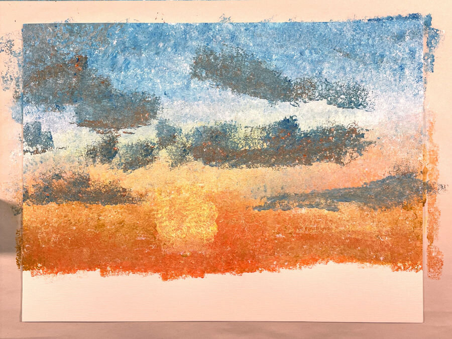 Easy Beginner Sunset Sponge Painting — Patrick Boaz Art