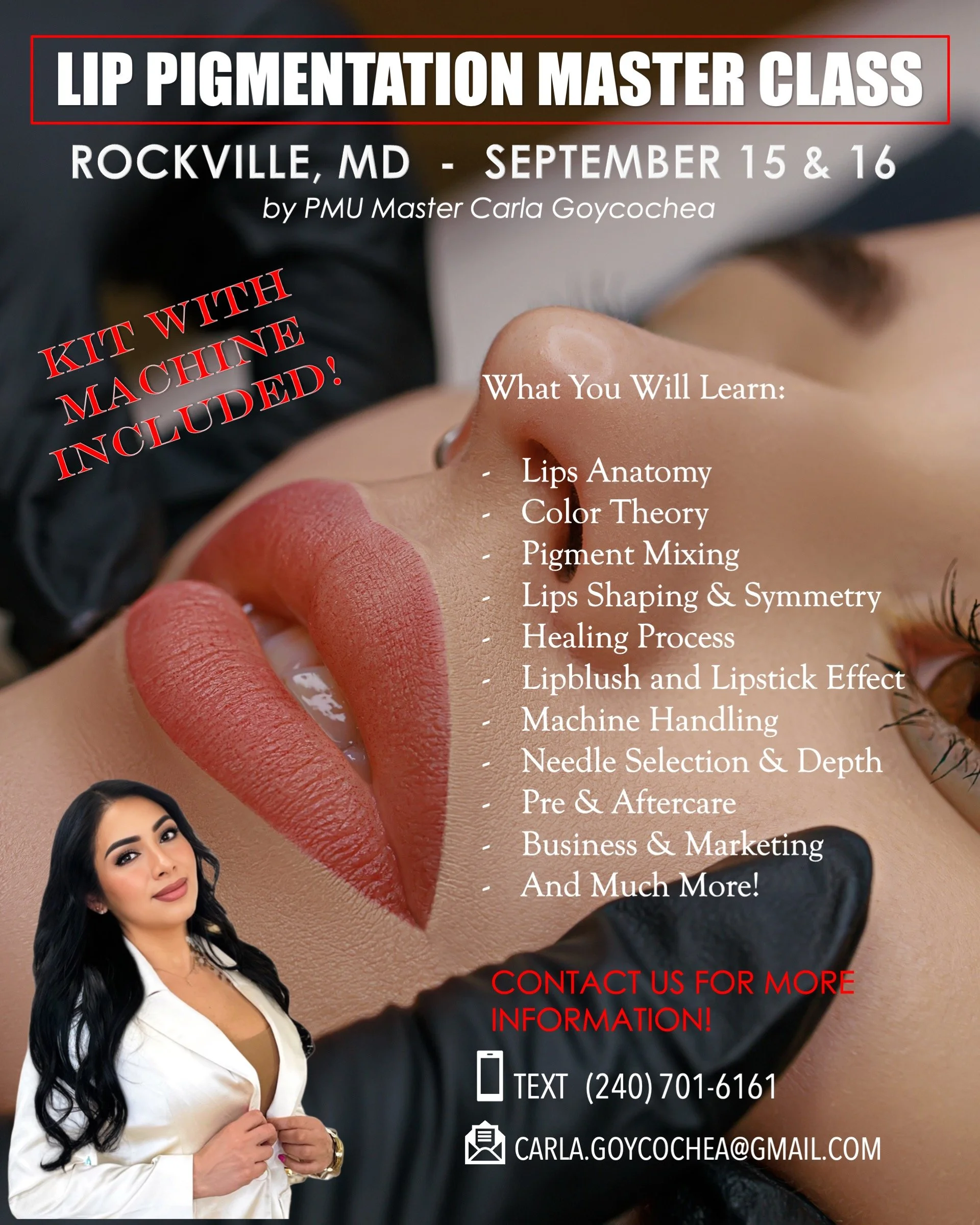 Master the Art of Lip Pigmentation: Join Our Exclusive Master Class in Rockville, MD