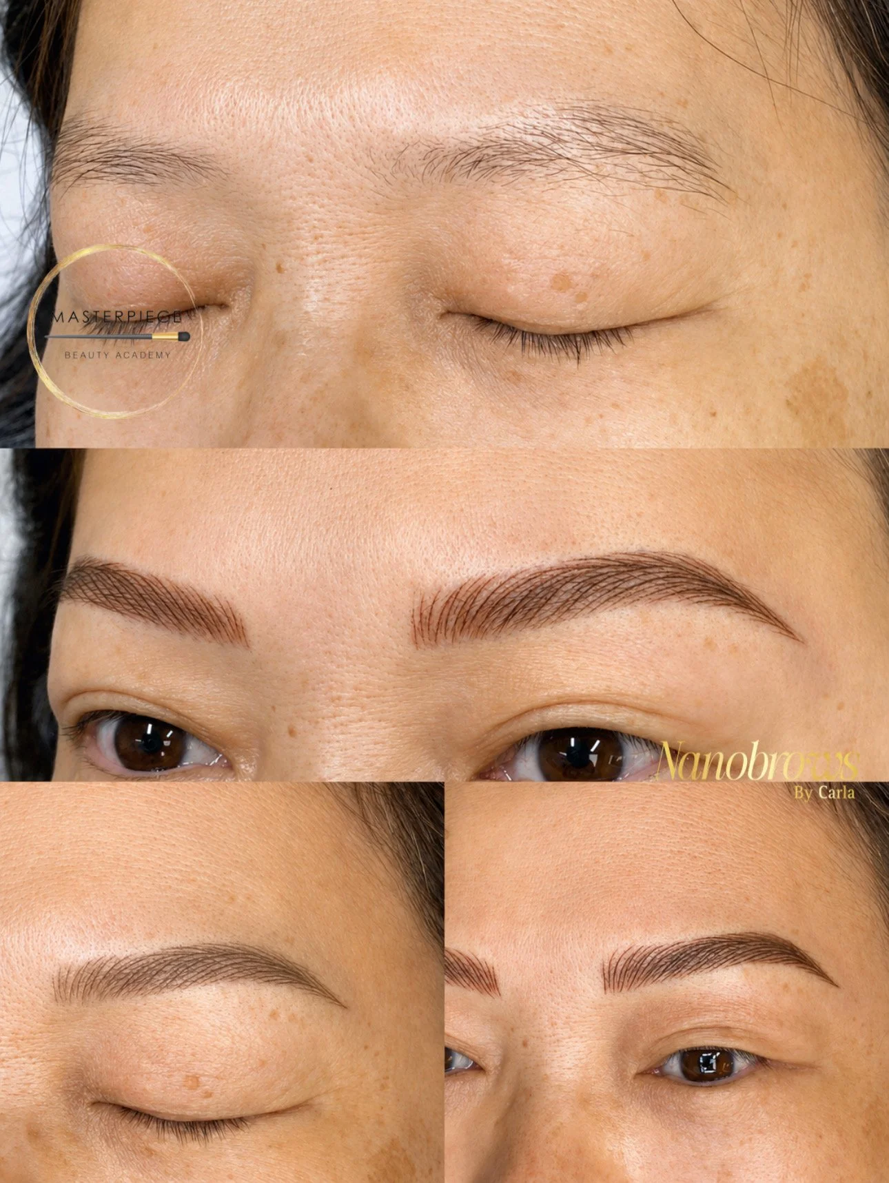 ANTES Y DESPUES Y RESULTADOS CURNDOS EXCELENTES DE LA TECNICA NANOBROWS REALIZADOPOR LA MASTER LICENCIADA EN MAQUILLAJE PERMANENTE CARLA GOYCOCHEA EN ROCKVILLE MARYLAND