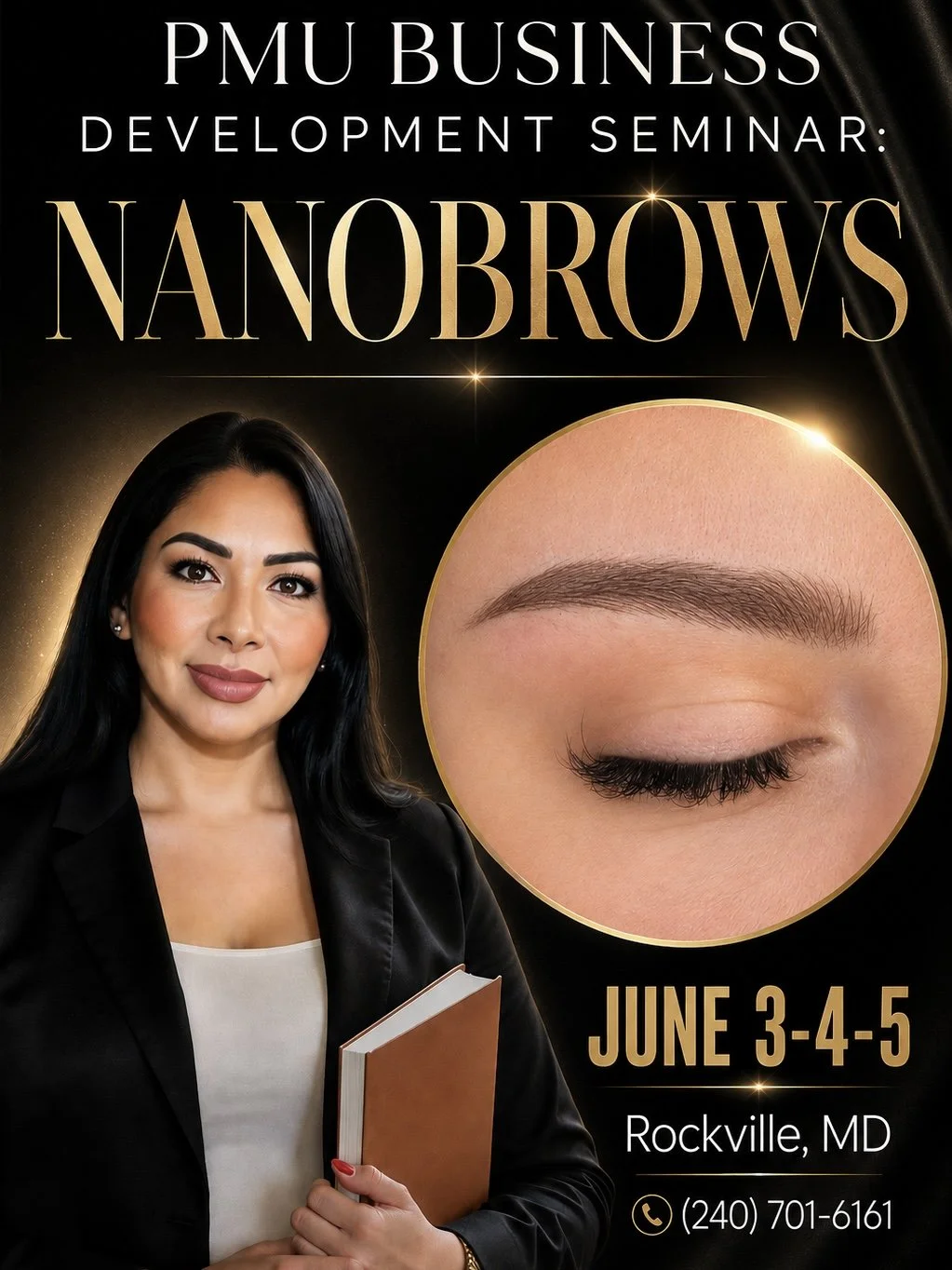 NANOBROWS CERTIFICATION TRAINING IN PMU IN ROCKVILLE MARYLAND