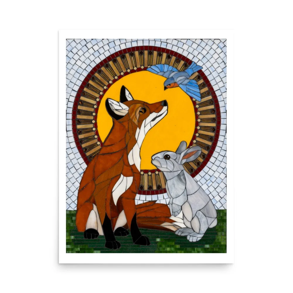 "Simpatico" Mosaic Art Print