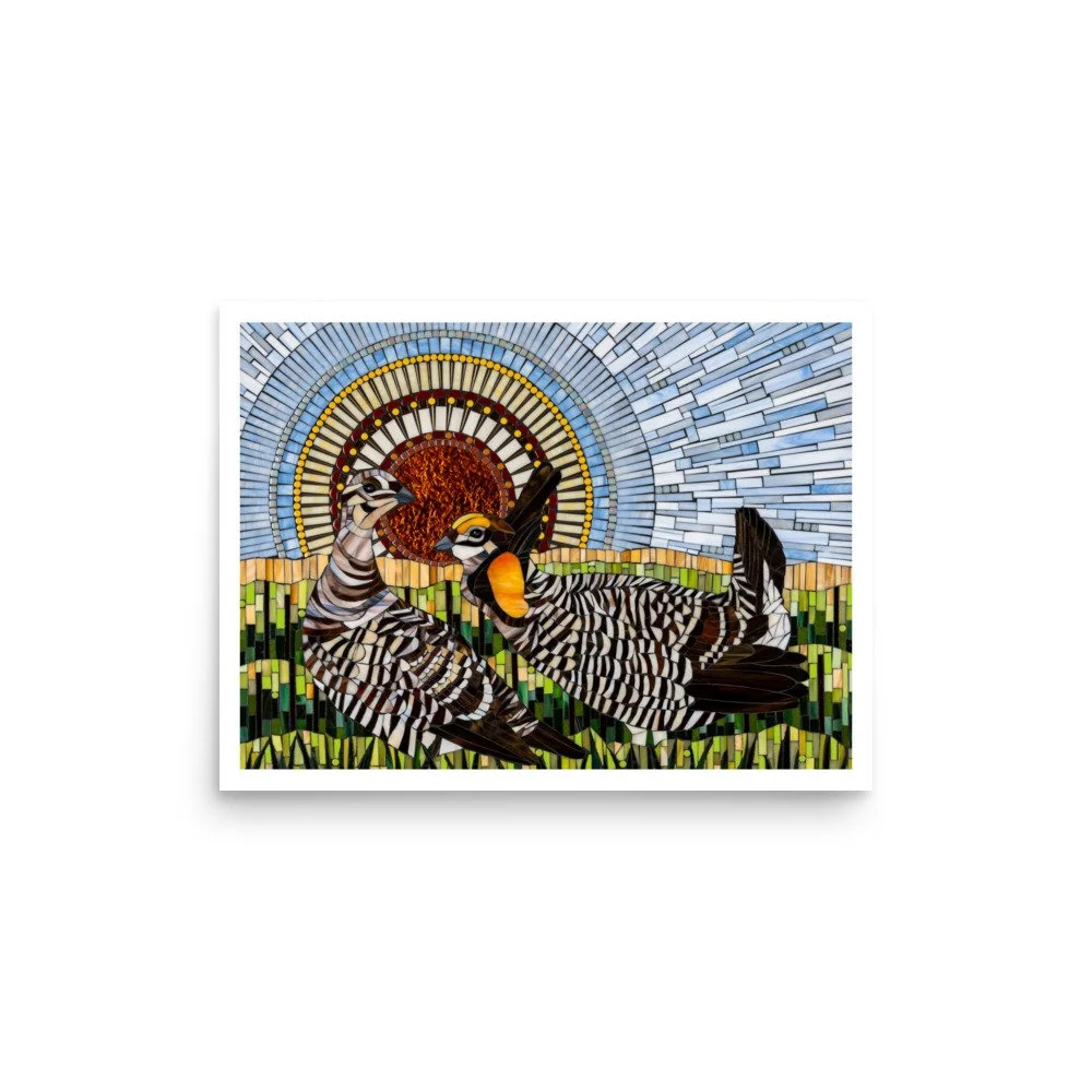 "A Prairie Pair" Mosaic Art Print
