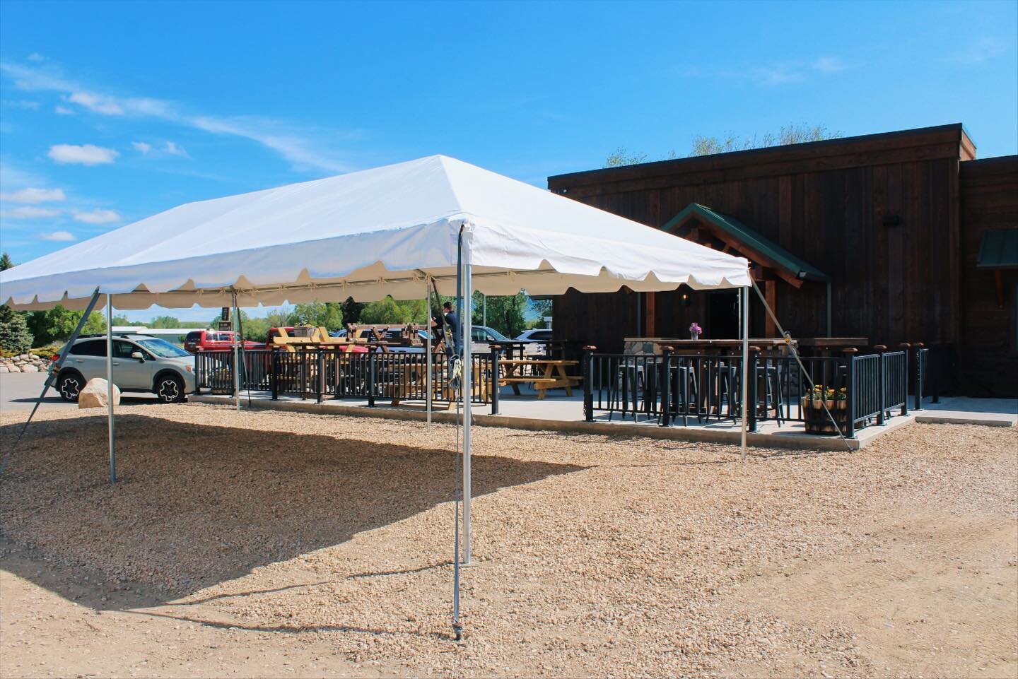 It&rsquo;s Tent Tuesday! We specialize in tents and offer a variety of different sizes. #tentrentals #wyomingrentals #eventrental