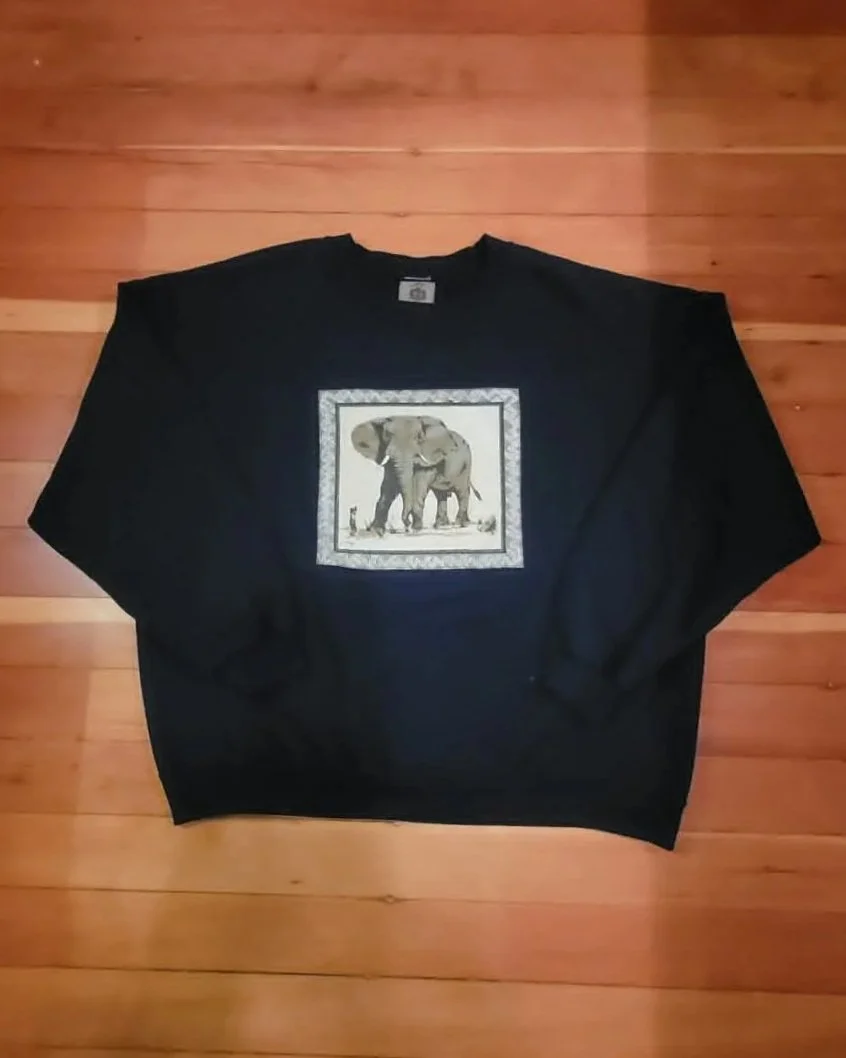 Navy Elephant Crew - XXL - $65
