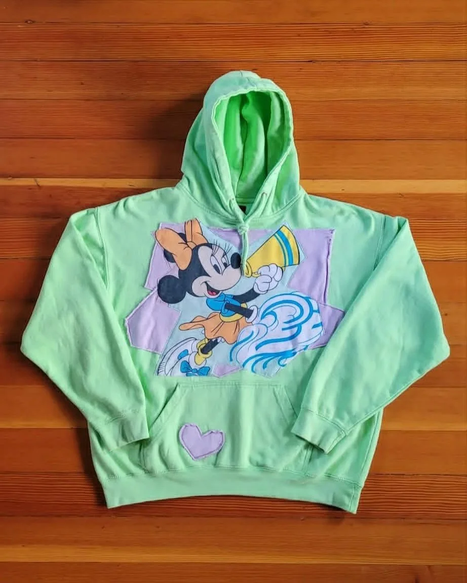 Green Minnie Hoodie - Medium - $95