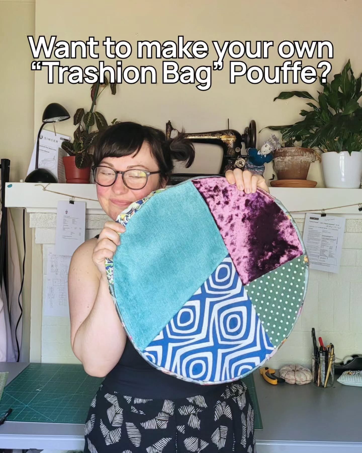 So you want to make a pouffe shell, eh? Do it! Comment PATTERN, and I'll send you the link! 

Want an empty pouffe shell to show up at your door? Take a peek at the online shop and pick your favorite one! Want a specific colour or pattern? Send me an