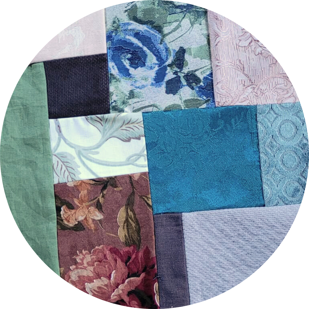 Earth Patchy Pouffe Shell