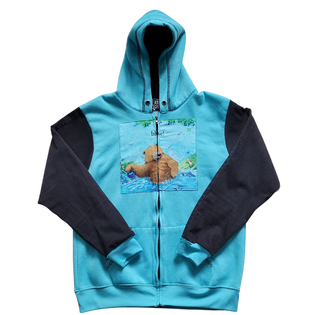 Blue "Blue" Bear Hoodie - Medium - $140