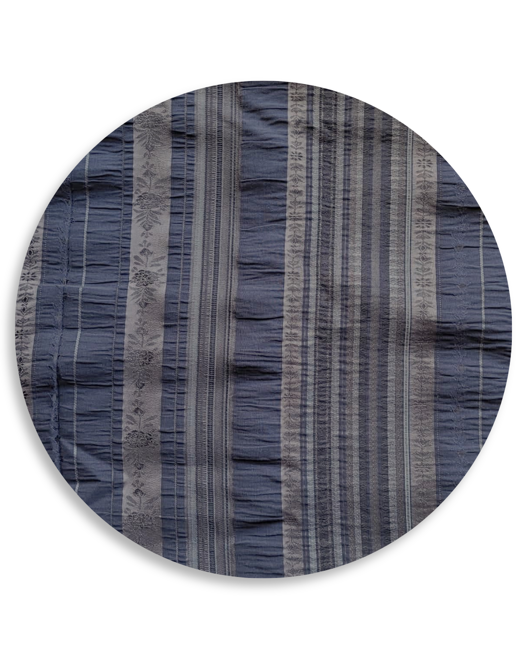 Mocha & Tree Bark Jacquard Pouffe Shell