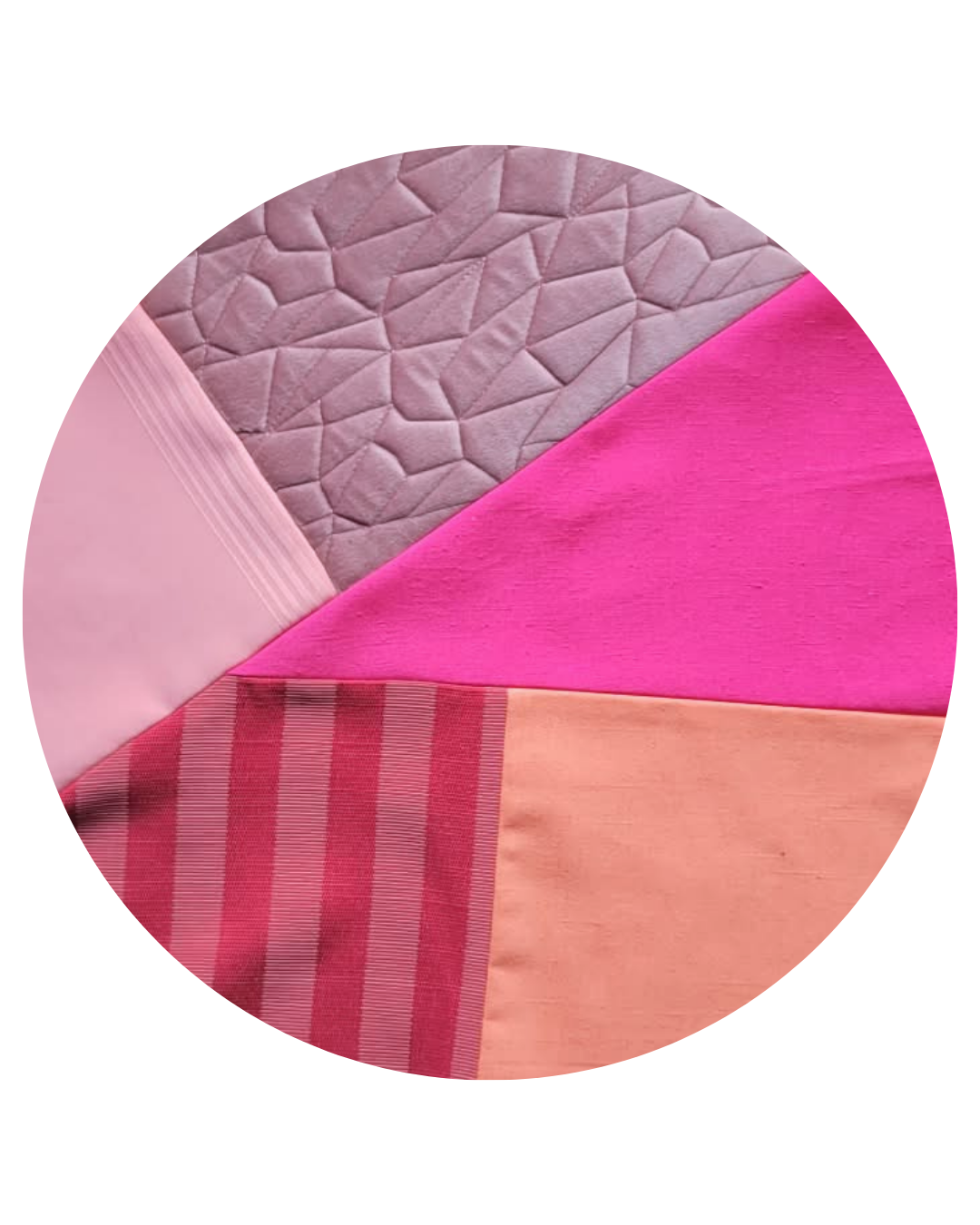 On Wednesdays We Wear Pink Patchy Pouffe Shell